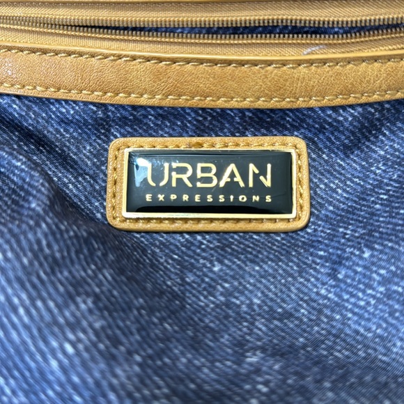 $ PRICE DROP URBAN Expressions Large Tan Use Crossbody Bag - Picture 12 of 15